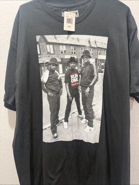 RUN DMC Black Graphic Short Sleeve Tee